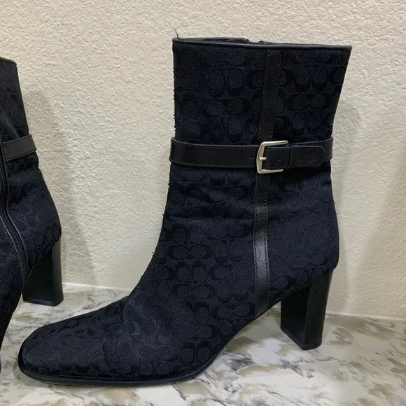 Coach Bibi small logo / calf booties - Picture 1 of 6